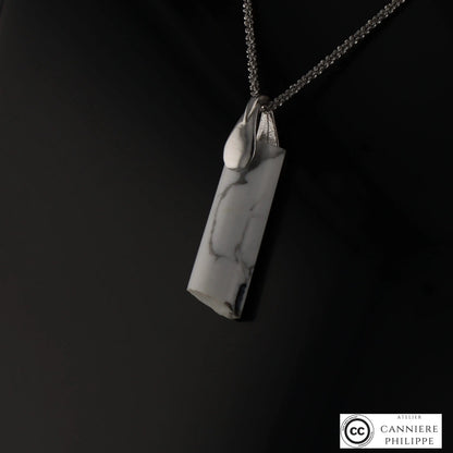 Pendentif Howlite 4 La Taillerie