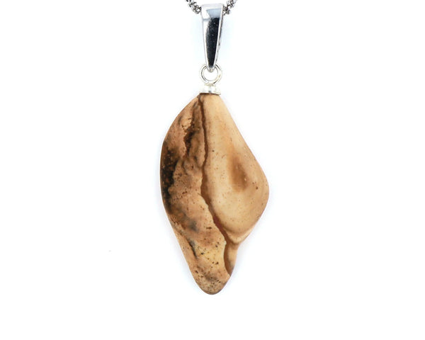 Pendentif Jaspe Paysage 2 La Taillerie