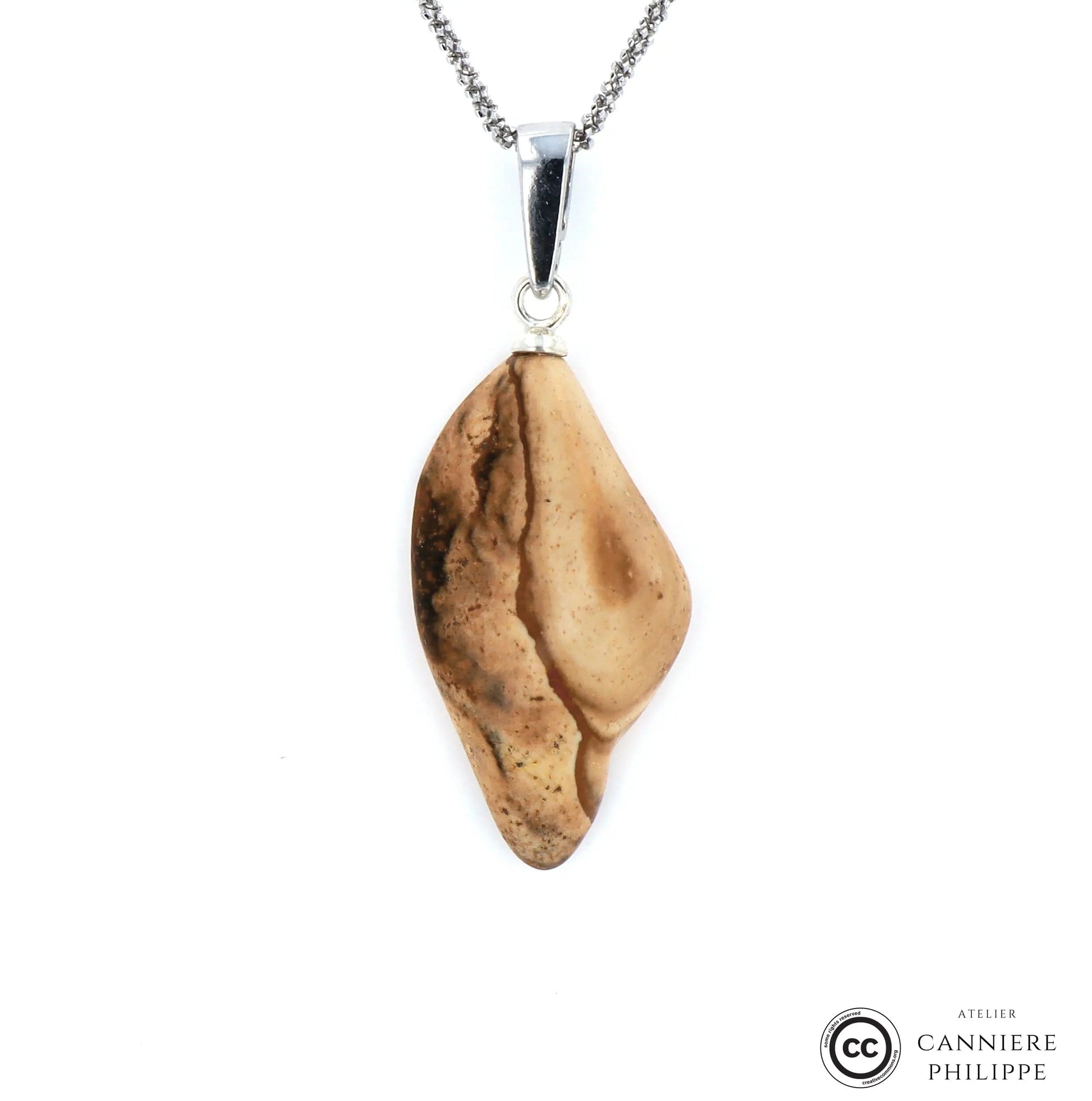 Pendentif Jaspe Paysage 2 La Taillerie