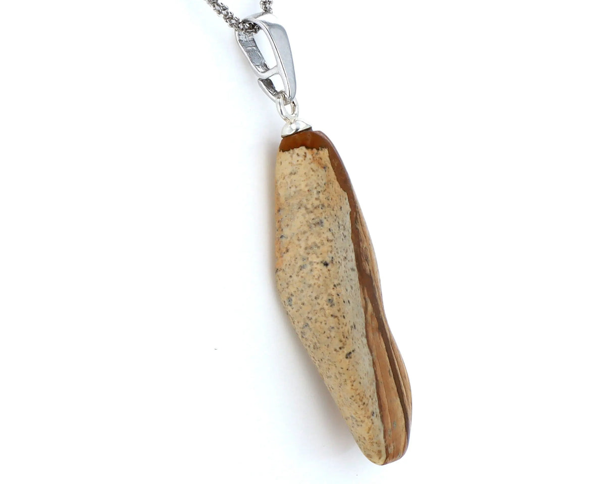 Pendentif Jaspe Paysage 3 La Taillerie