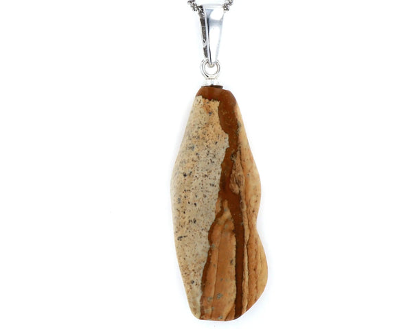 Pendentif Jaspe Paysage 3 La Taillerie