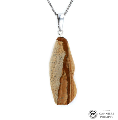 Pendentif Jaspe Paysage 3 La Taillerie