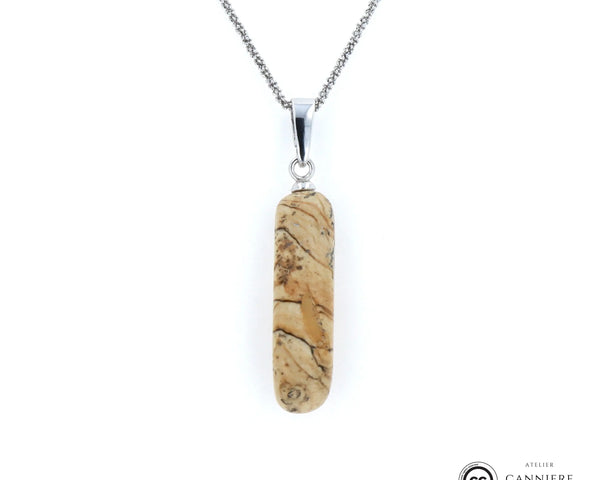 Pendentif Jaspe Paysage 5 La Taillerie
