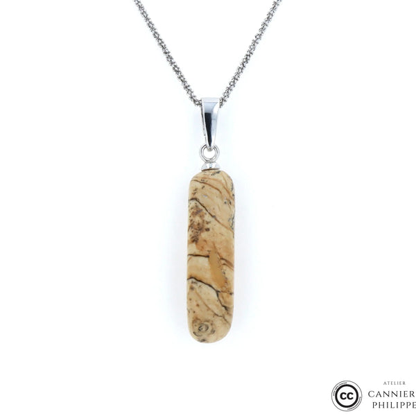 Pendentif Jaspe Paysage 5 La Taillerie