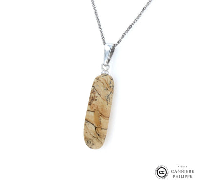 Pendentif Jaspe Paysage 5 La Taillerie