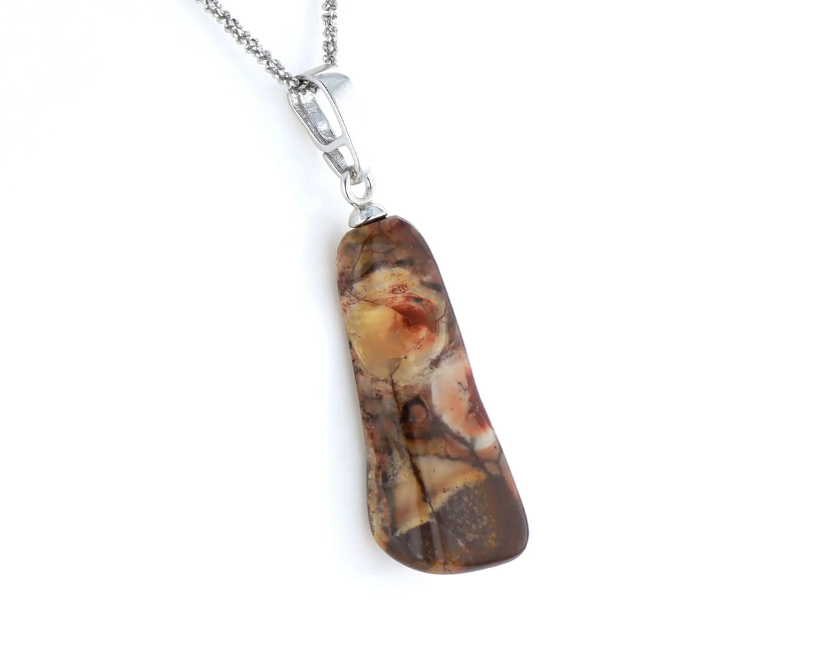 Pendentif Jaspe a Ocelles 2 La Taillerie