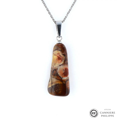 Pendentif Jaspe a Ocelles 2 La Taillerie
