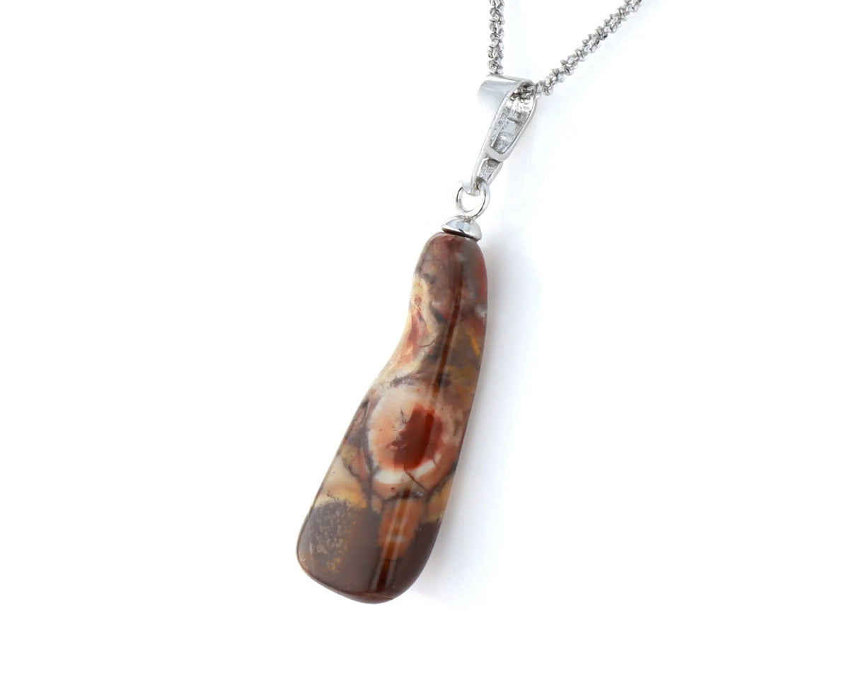 Pendentif Jaspe a Ocelles 2 La Taillerie