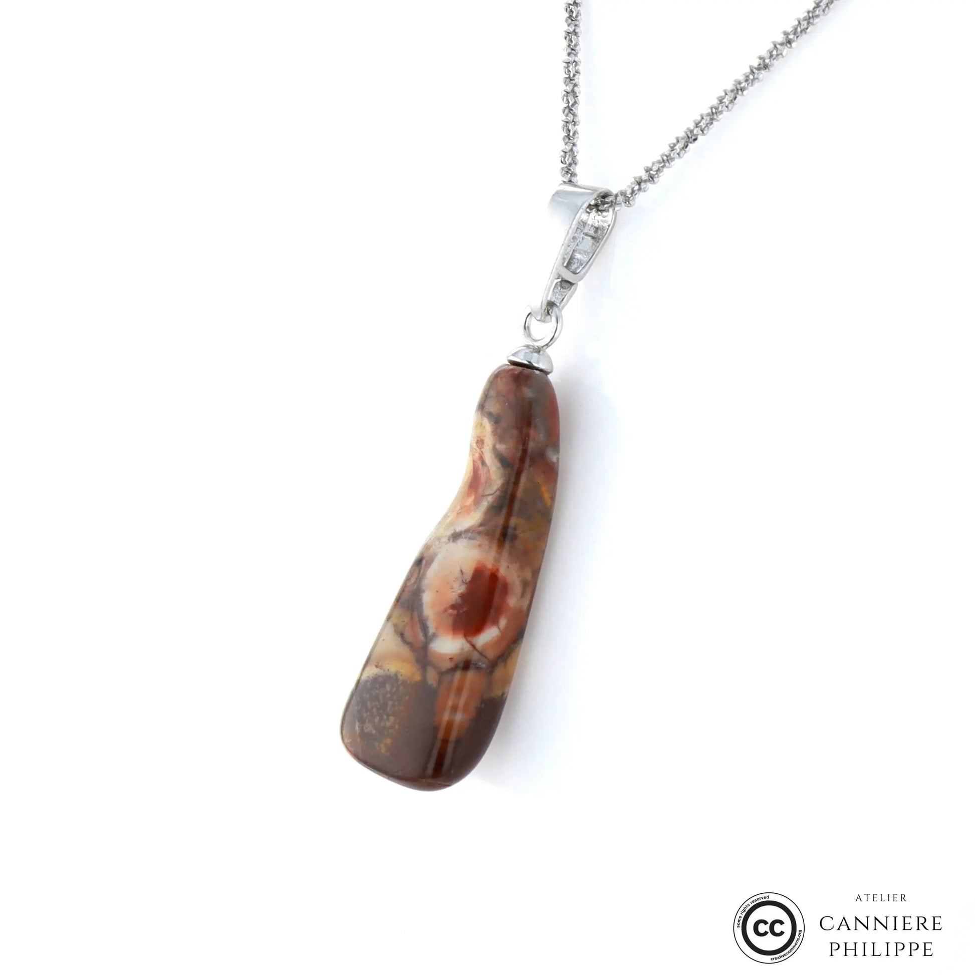 Pendentif Jaspe a Ocelles 2 La Taillerie