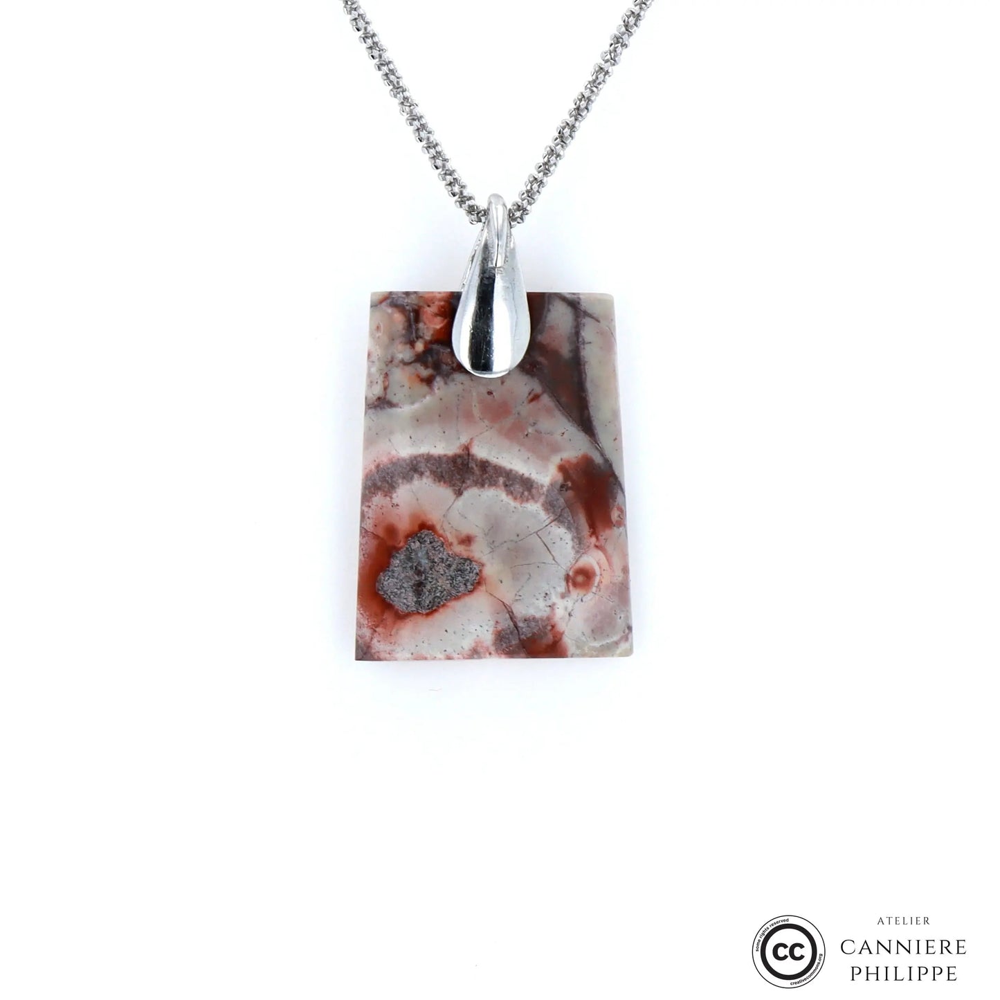 Pendentif Jaspe a Ocelles 3 La Taillerie