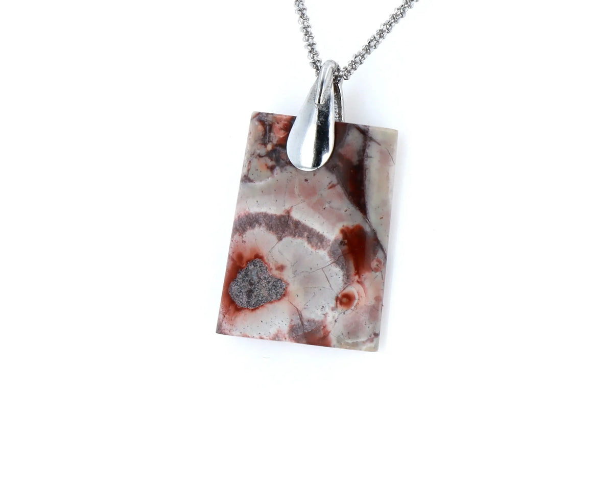 Pendentif Jaspe a Ocelles 3 La Taillerie