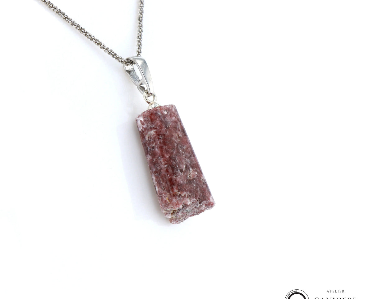 Pendentif Lépidolite 1 La Taillerie