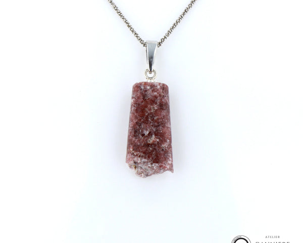 Pendentif Lépidolite 1 La Taillerie