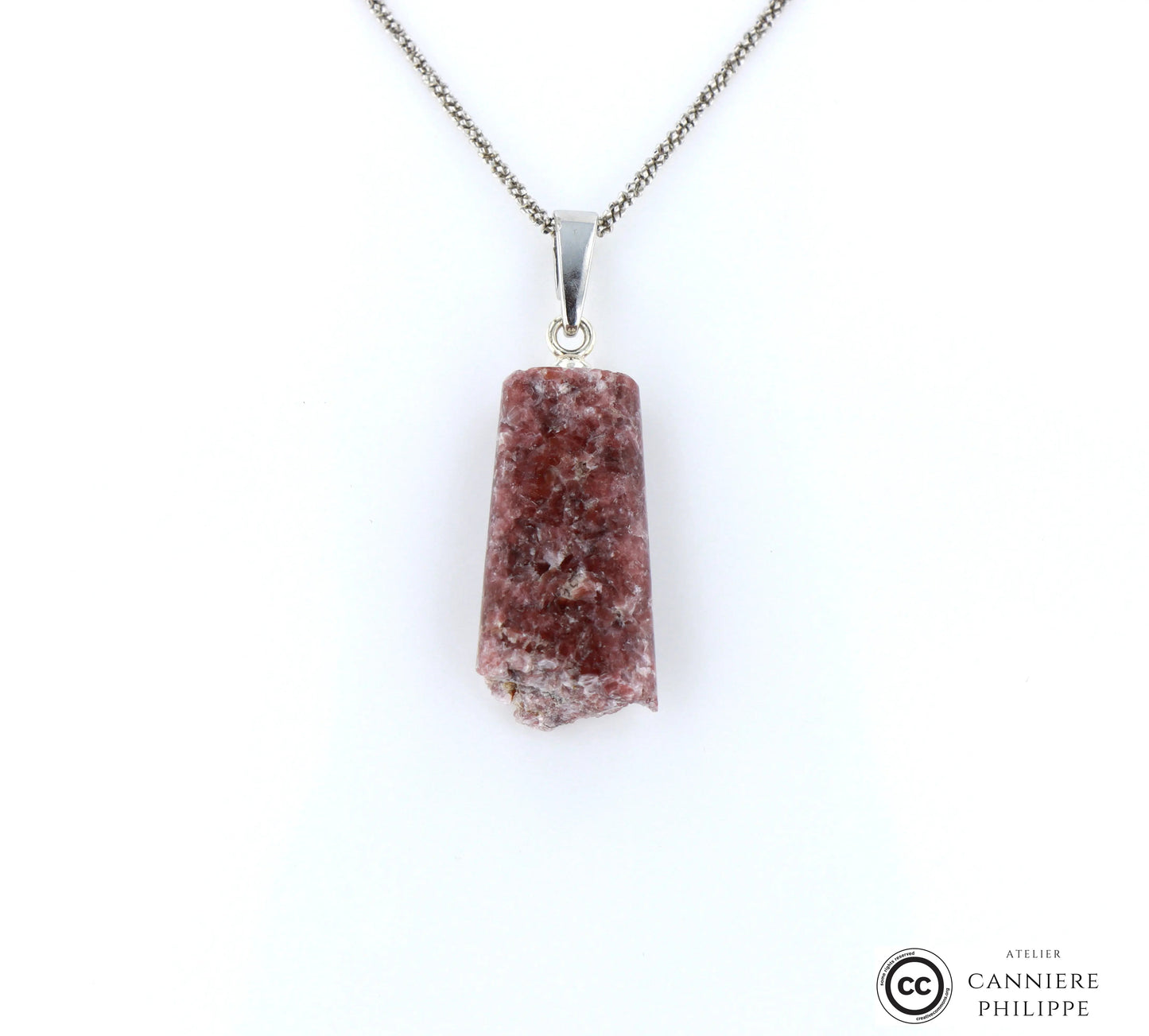 Pendentif Lépidolite 1 La Taillerie
