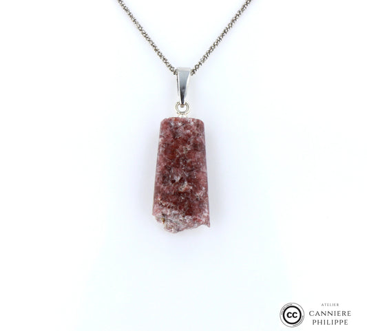Pendentif Lépidolite 1 La Taillerie