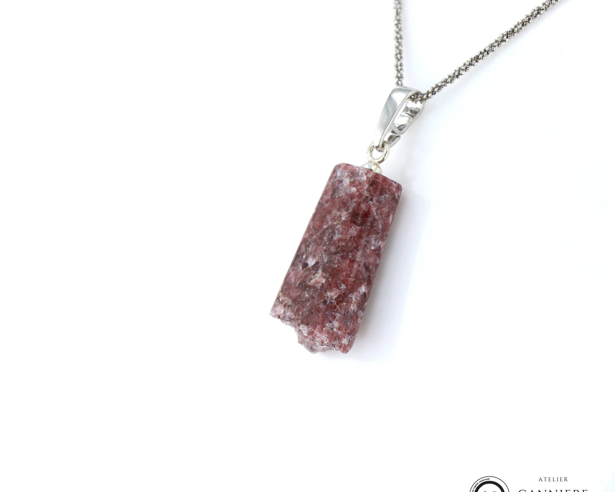 Pendentif Lépidolite 1 La Taillerie