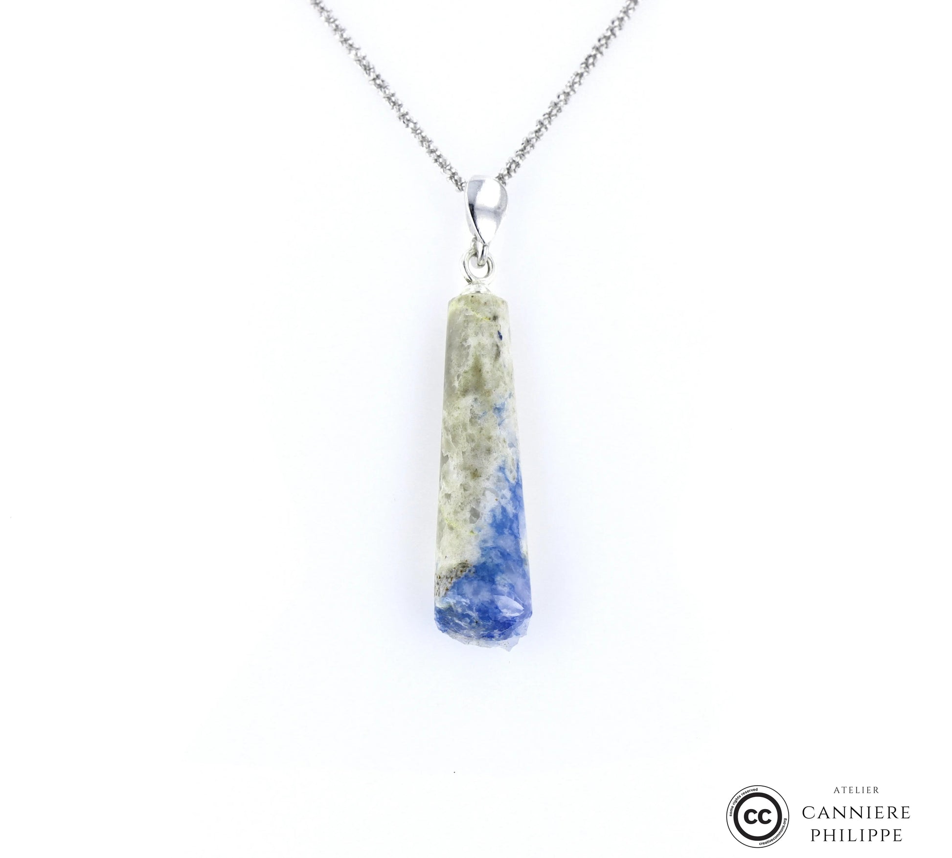 Pendentif Linarite 2 La Taillerie