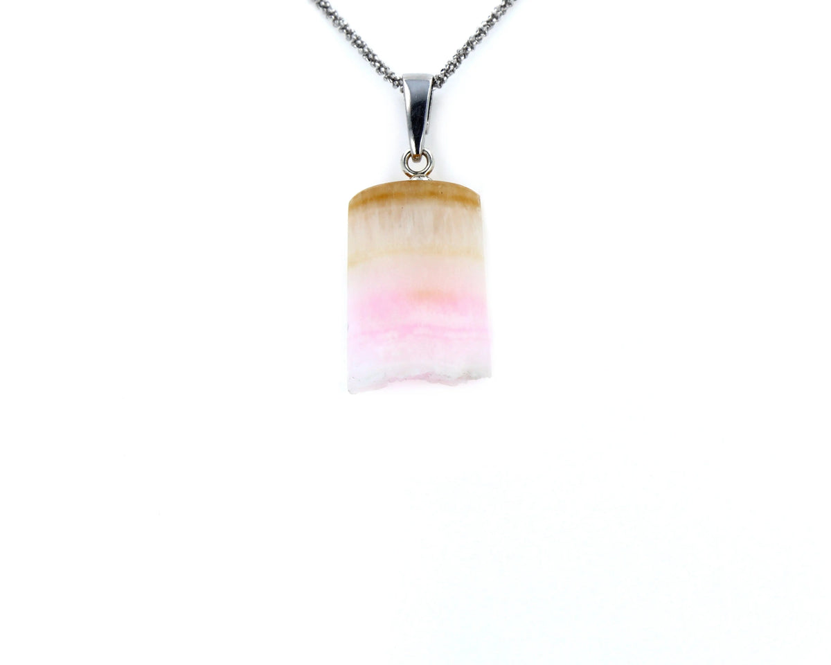 Pendentif Mangano calcite 2 La Taillerie