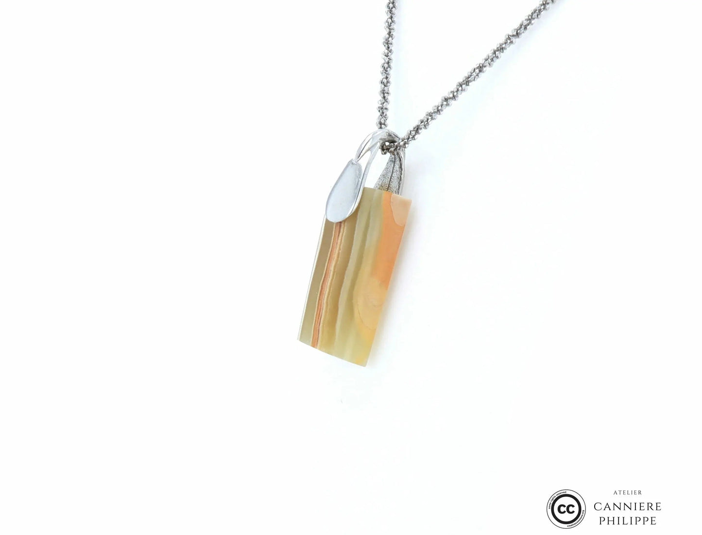 Pendentif Onyx Vert 3 La Taillerie