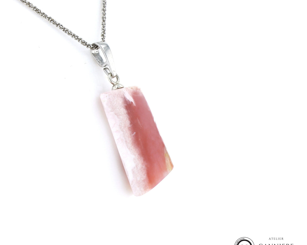 Pendentif Opale rose 1 La Taillerie
