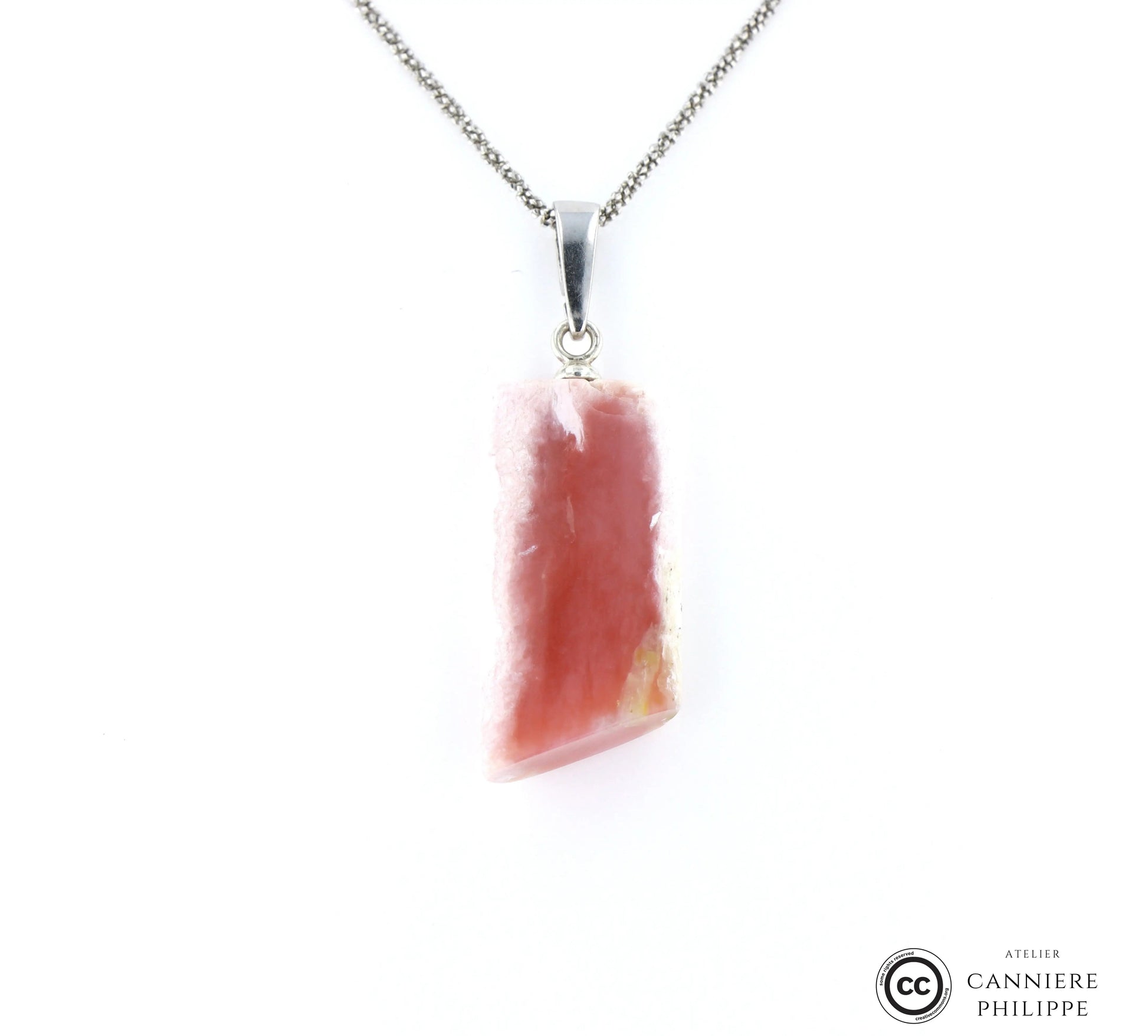 Pendentif Opale rose 1 La Taillerie