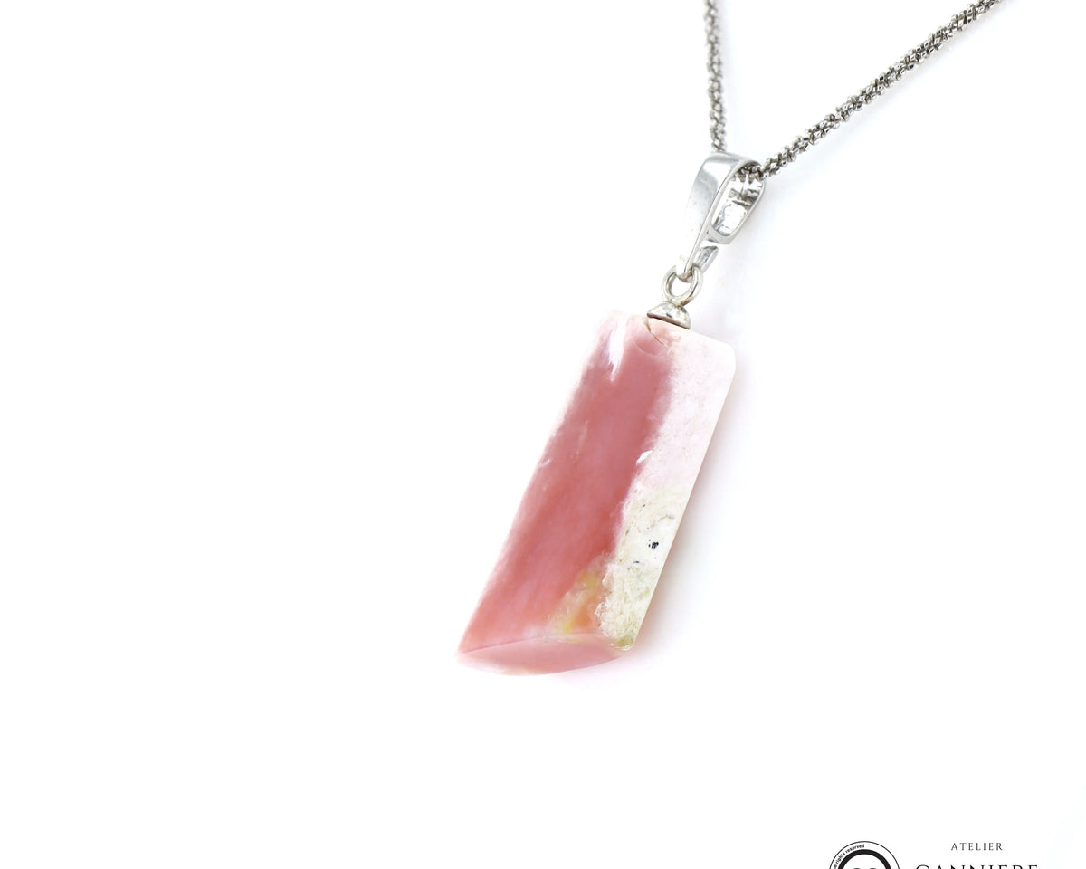 Pendentif Opale rose 1 La Taillerie