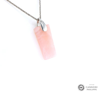 Pendentif Quartz rose cerise 2 La Taillerie