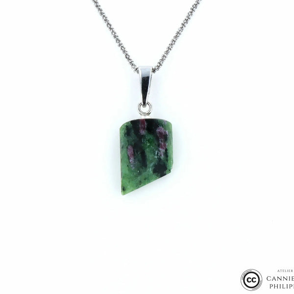 Pendentif Rubis Zoïsite 1 La Taillerie