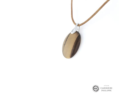 Pendentif œil de tigre 2 La Taillerie
