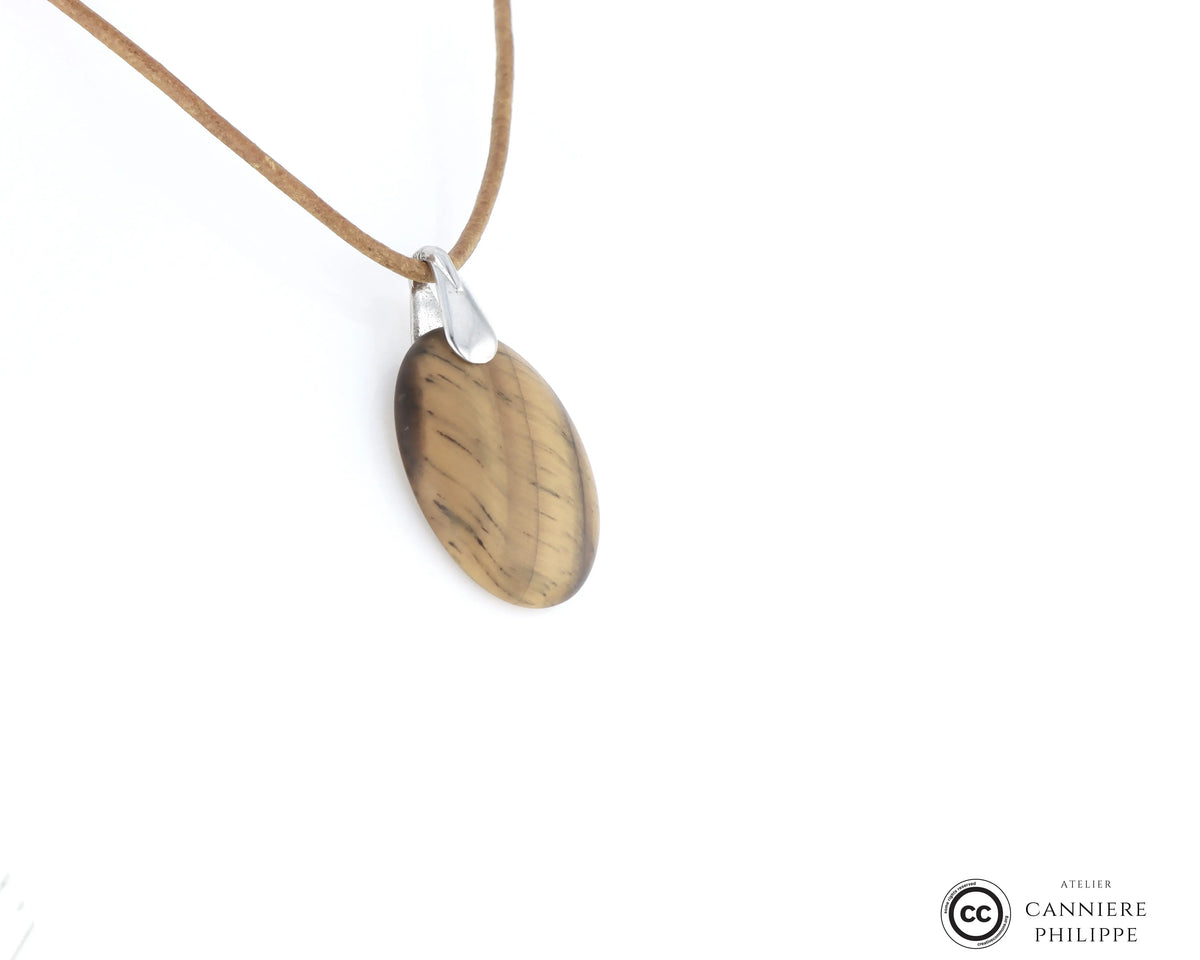 Pendentif œil de tigre 4 La Taillerie