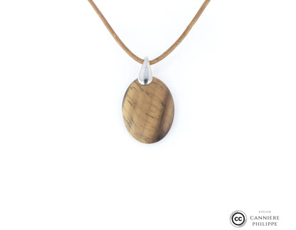 Pendentif œil de tigre 4 La Taillerie