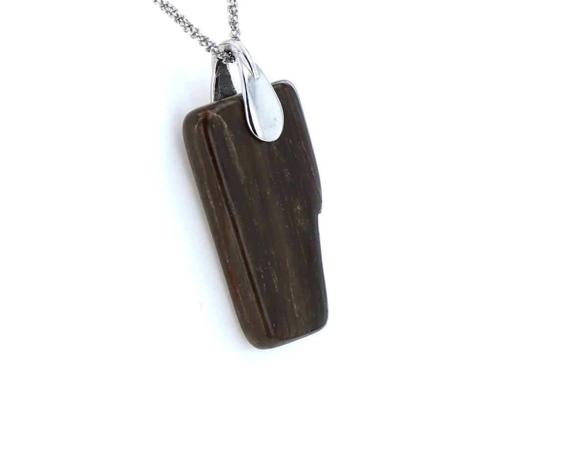 Pendentif Bois Fossilisé 3 La Taillerie
