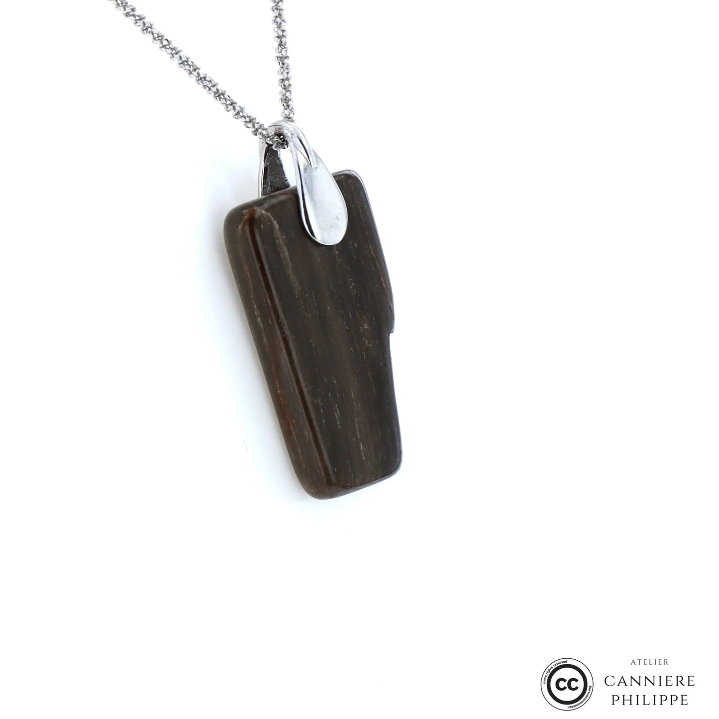 Pendentif Bois Fossilisé 3 La Taillerie