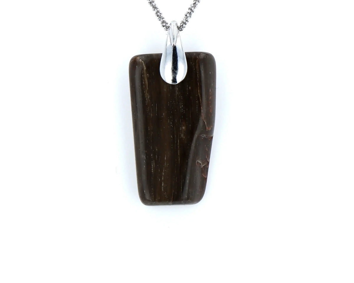 Pendentif Bois Fossilisé 3 La Taillerie