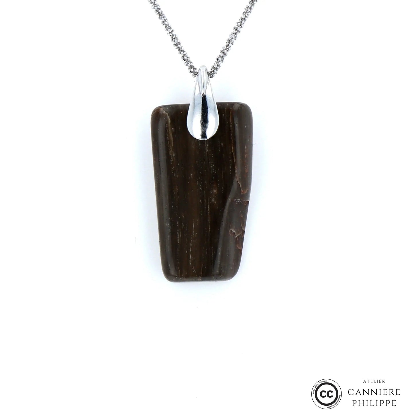 Pendentif Bois Fossilisé 3 La Taillerie