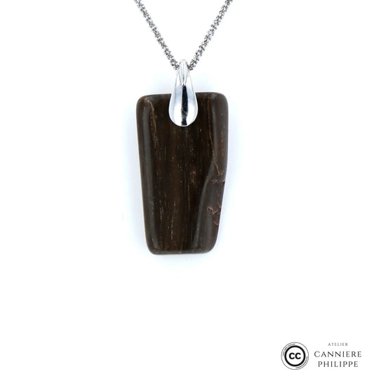 Pendentif Bois Fossilisé 3 La Taillerie
