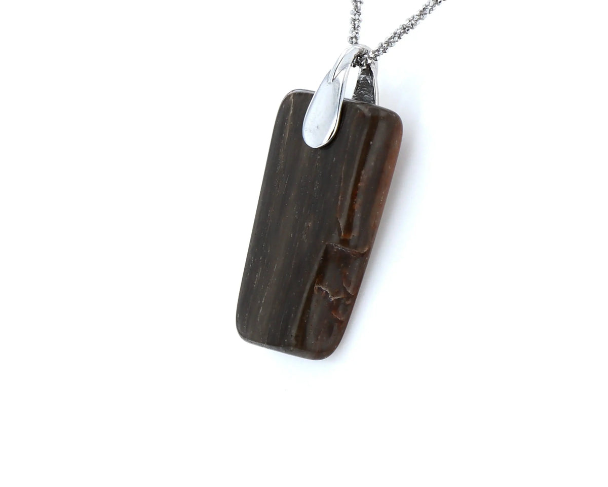 Pendentif Bois Fossilisé 3 La Taillerie