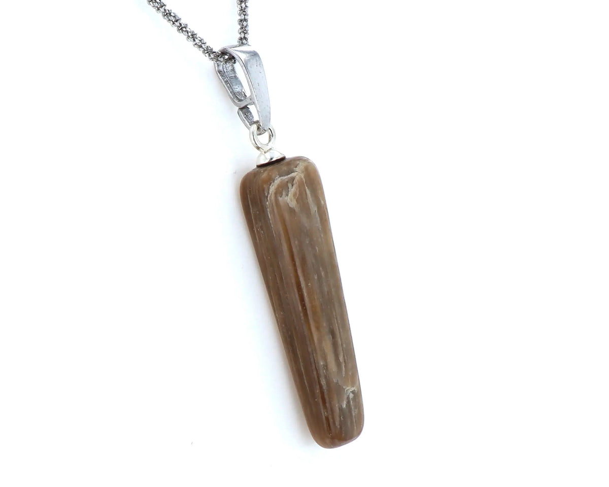 Pendentif Bois Fossilisé 5 La Taillerie