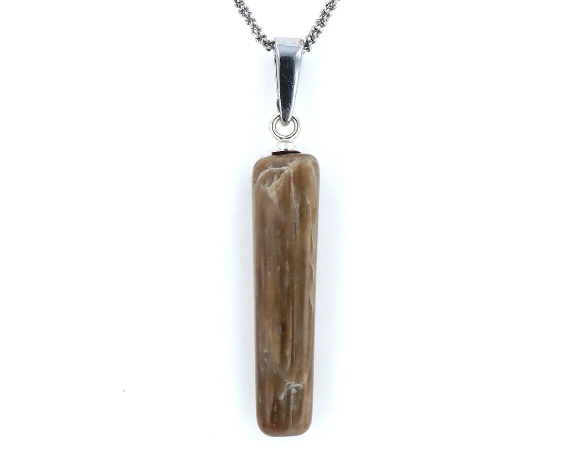 Pendentif Bois Fossilisé 5 La Taillerie