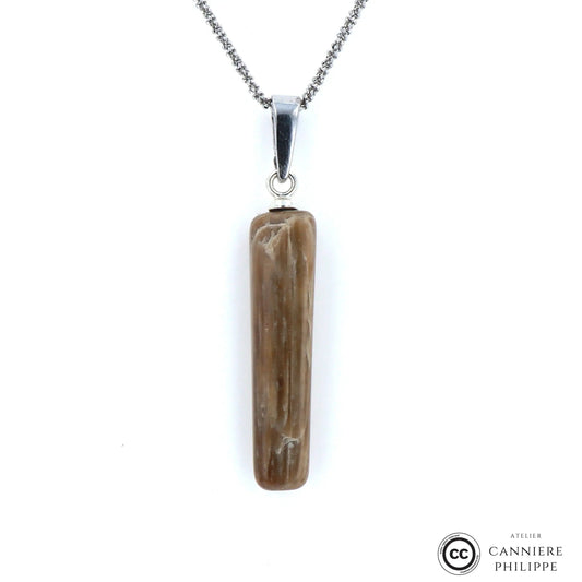 Pendentif Bois Fossilisé 5 La Taillerie