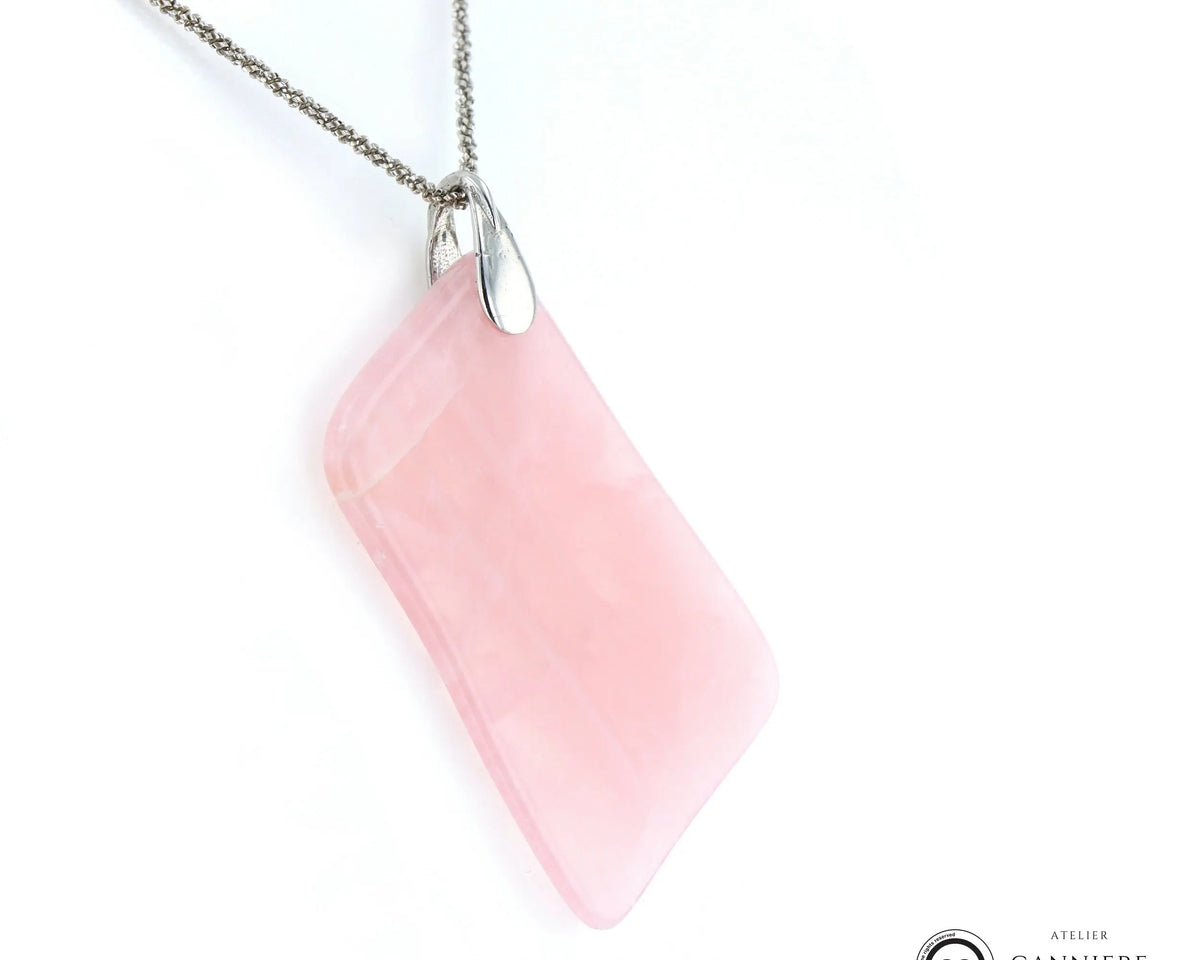 Pendentif Quartz rose cerise 3 La Taillerie
