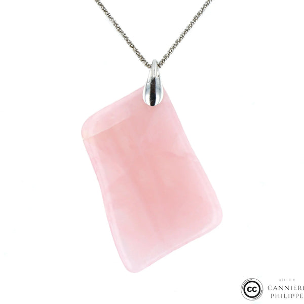 Pendentif Quartz rose cerise 3 La Taillerie