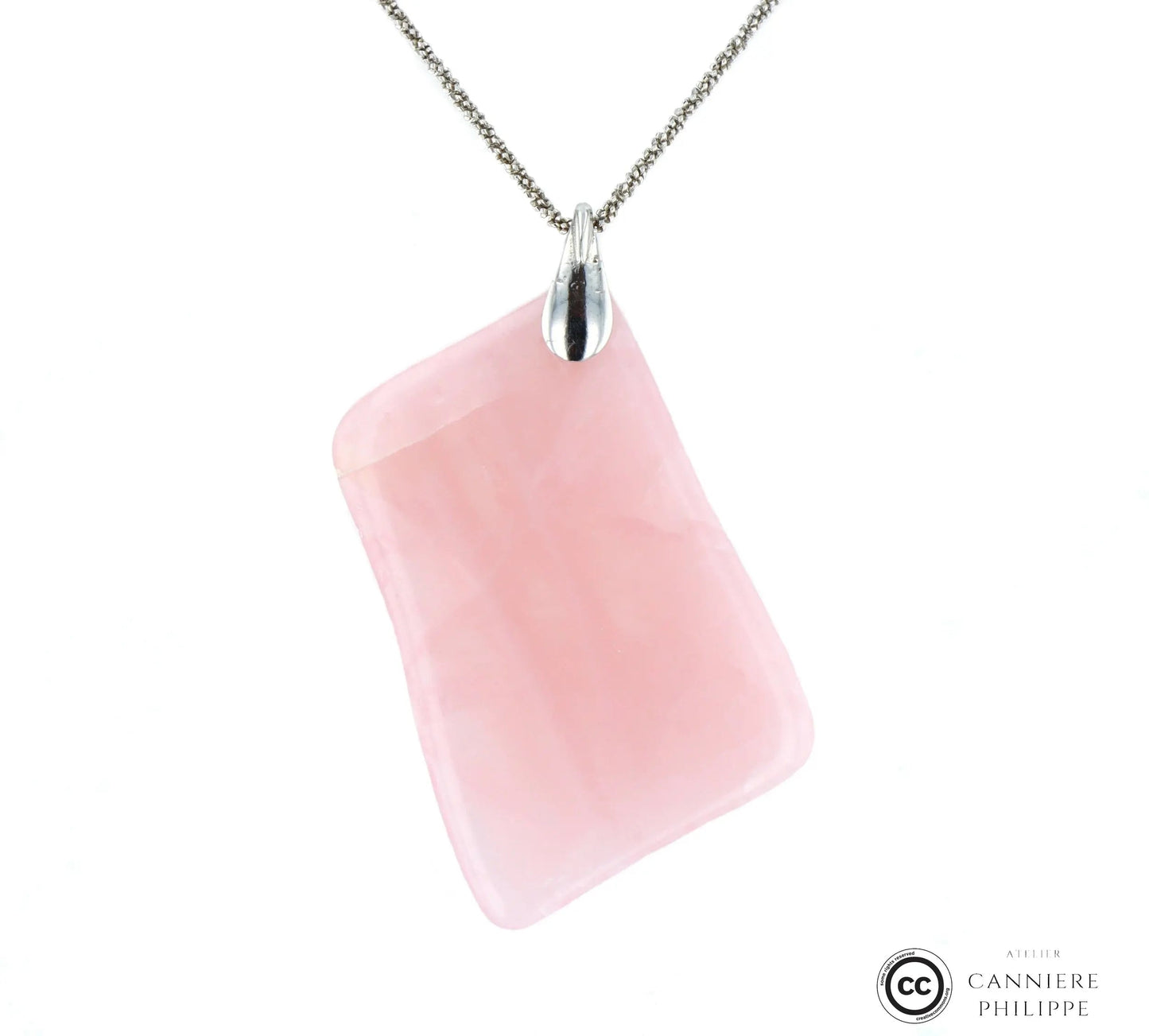 Pendentif Quartz rose cerise 3 La Taillerie