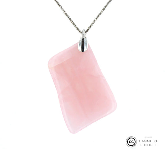 Pendentif Quartz rose cerise 3 La Taillerie