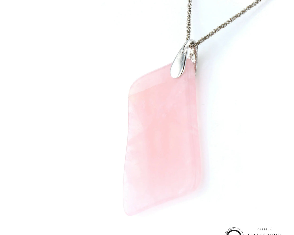 Pendentif Quartz rose cerise 3 La Taillerie