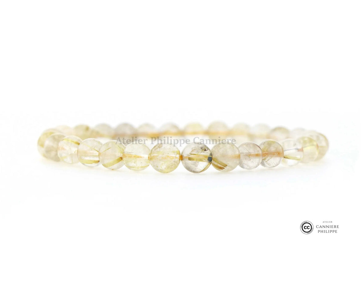 Bracelet Quartz Rutile Perle Ma boutique