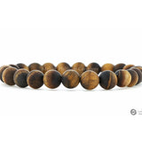 Bracelet Œil de tigre dépoli Perle Ma boutique