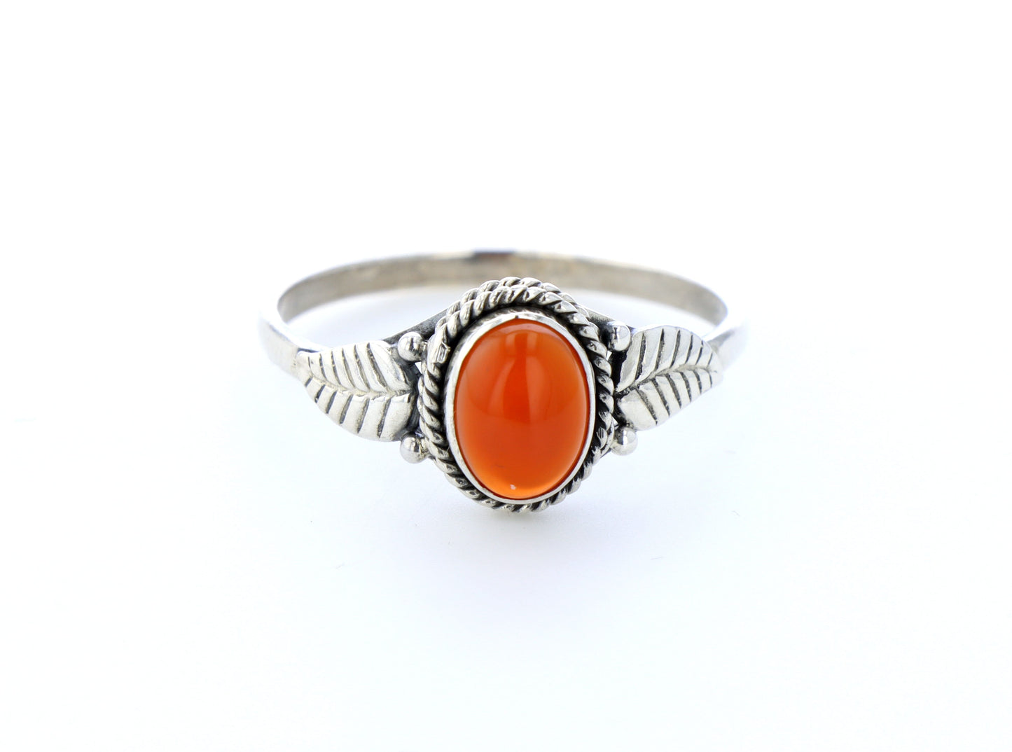 Bague cornaline naturelle｜Argent 925