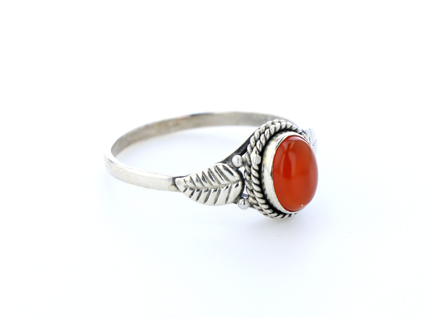 Bague cornaline naturelle｜Argent 925