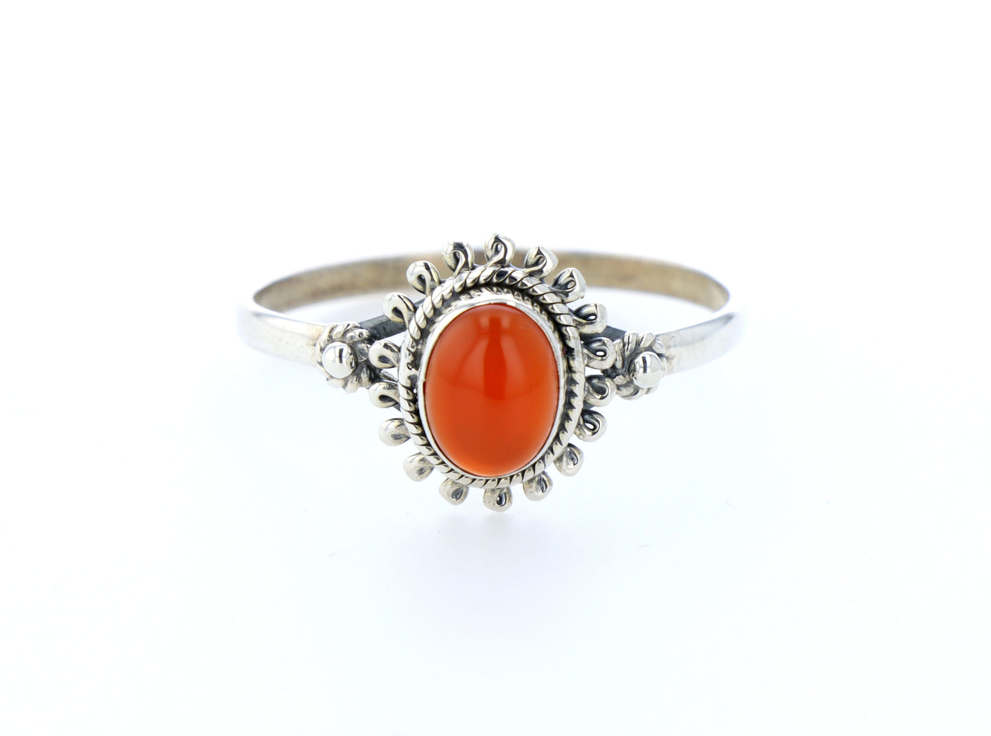 Bague cornaline naturelle｜Argent 925